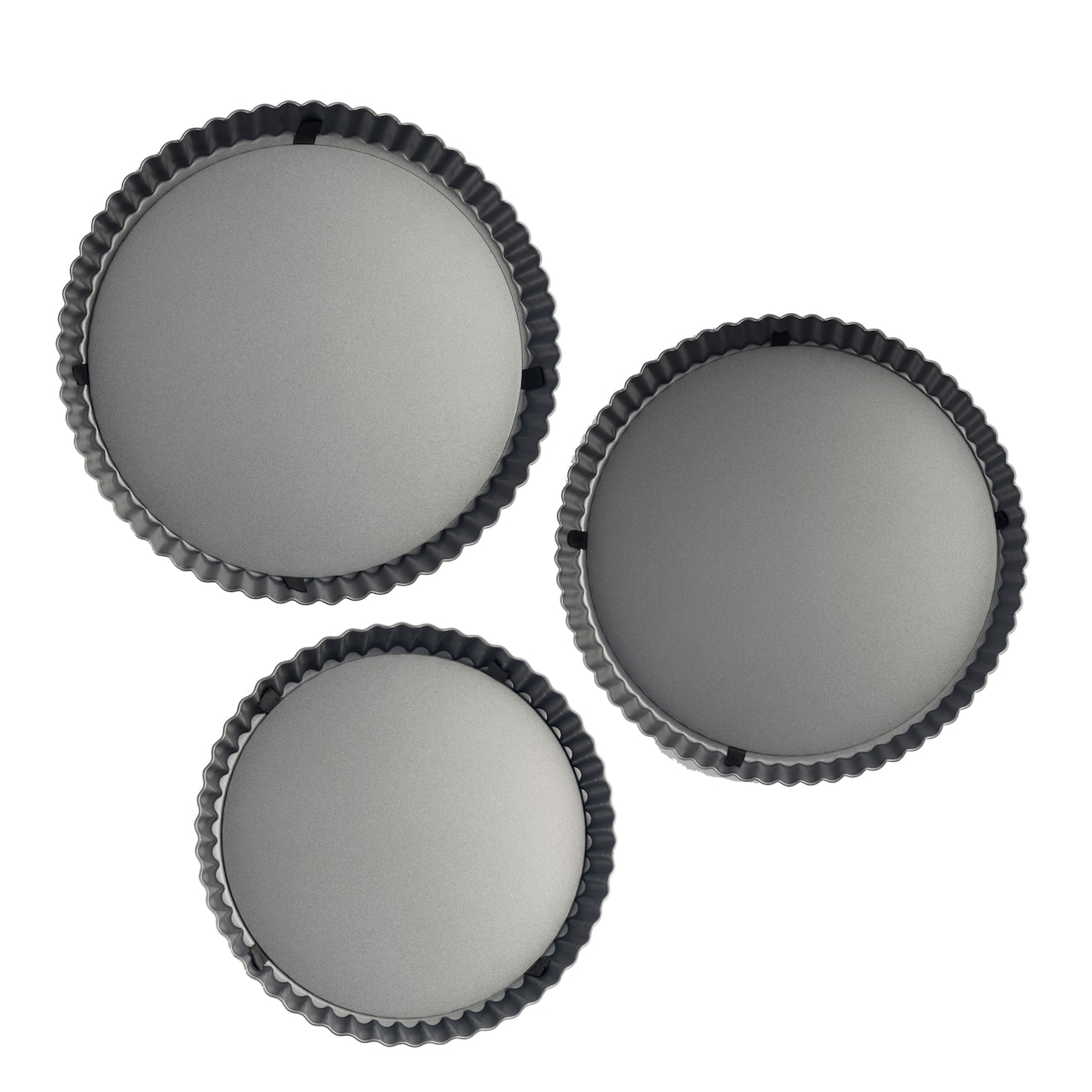 6 Packs: 3 ct. (18 total) Non-Stick Quiche & Tart Pan Set by Celebrate It®